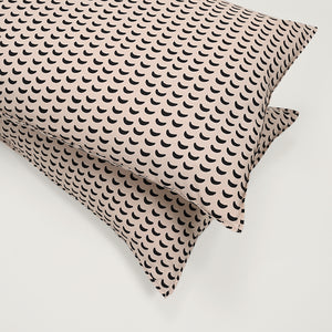 Monochrome Arc 200 TC Cotton Pillow Covers – Set of 2 | Clearance Sale