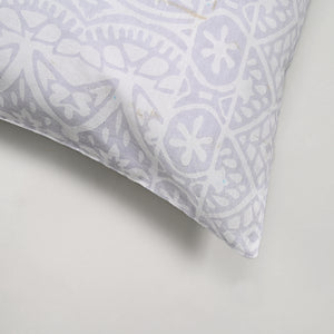 Ivory Mosaic 200 TC Cotton Pillow Covers – Set of 2 | Clearance Sale