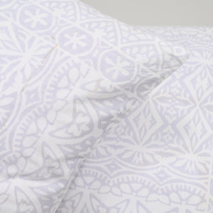Ivory Mosaic 200 TC Cotton Pillow Covers – Set of 2 | Clearance Sale