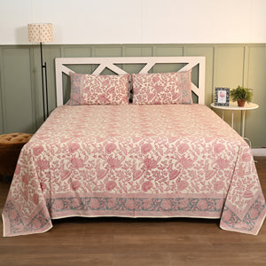 Ajrak Block Printed Bed Sheet set