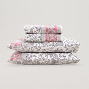 Ajrak Block Printed Bed Sheet set