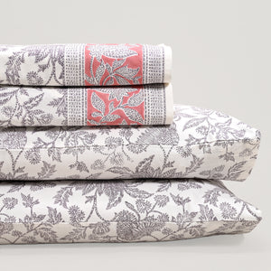 Ajrak Block Printed Bed Sheet set