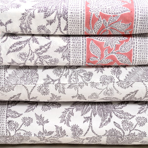 Ajrak Block Printed Bed Sheet set