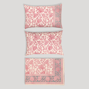 Ajrak Block Printed Bed Sheet set