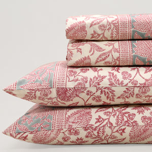Ajrak Block Printed Bed Sheet set