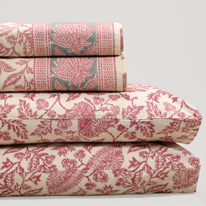 Ajrak Block Printed Bed Sheet set