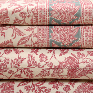 Ajrak Block Printed Bed Sheet set