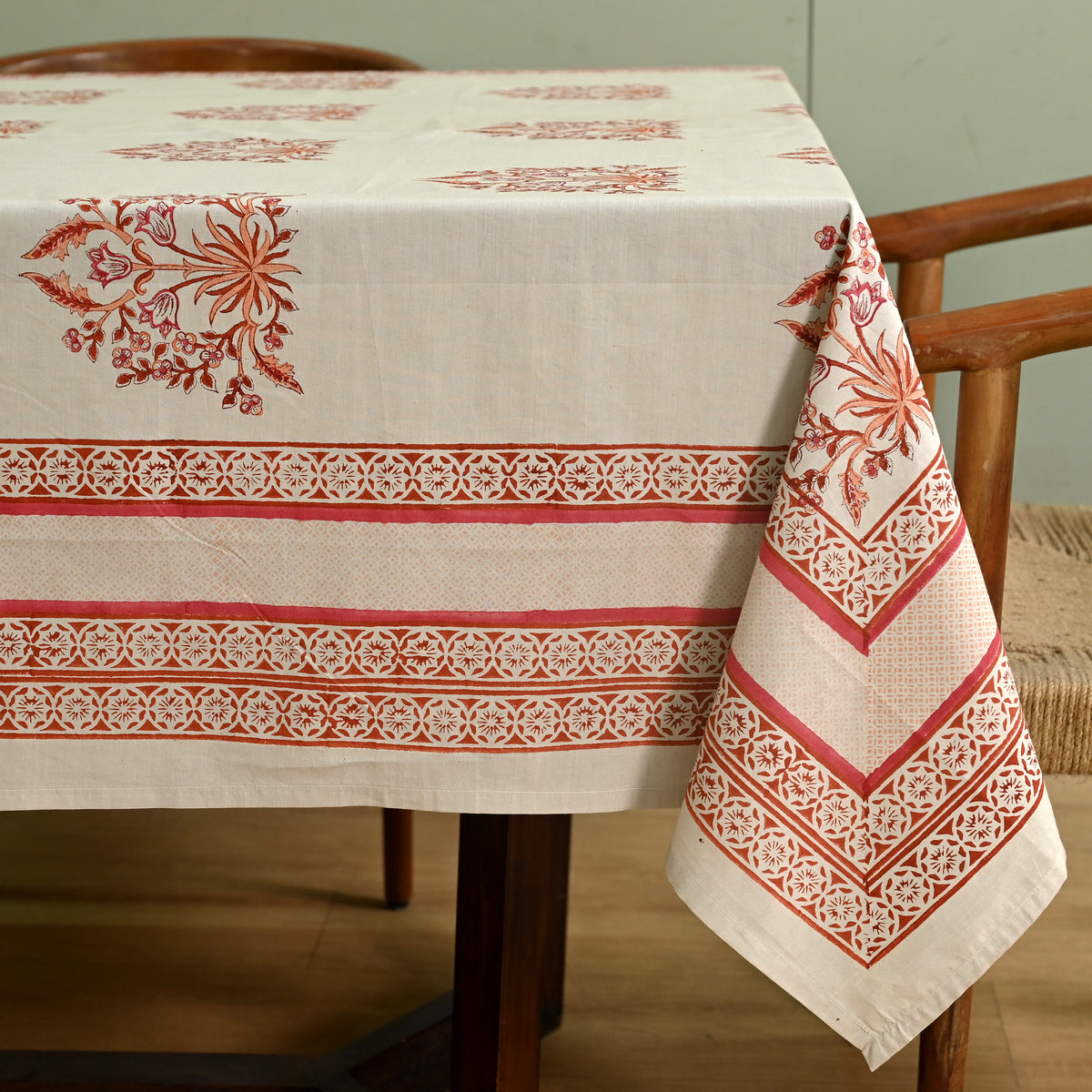Linen Buta Cotton Table Cloth
