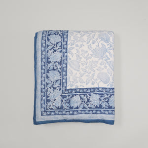 Ajrak Block Printed Reversible Quilt