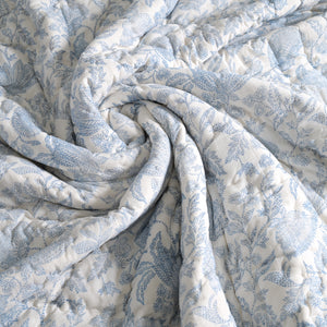 Ajrak Block Printed Reversible Quilt