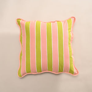 Palm Stripe Cushion Cover