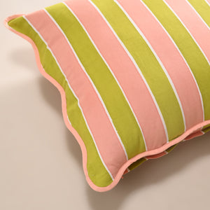Palm Stripe Cushion Cover