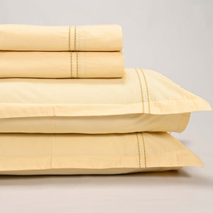 Regal Embroidered 300 TC Luxury Cotton Sheets - Premium Embroidered Bedding Set for Comfort & Style
