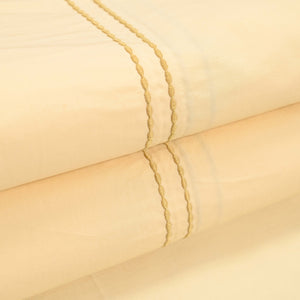 Regal Embroidered 300 TC Luxury Cotton Sheets - Premium Embroidered Bedding Set for Comfort & Style