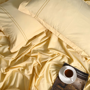 Regal Embroidered 300 TC Luxury Cotton Sheets - Premium Embroidered Bedding Set for Comfort & Style