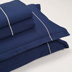 Regal Embroidered 300 TC Luxury Cotton Sheets - Premium Embroidered Bedding Set for Comfort & Style