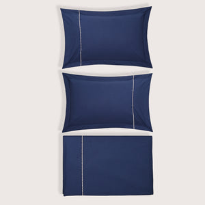Sapphire – 300 TC Percale Embroidered Bed Sheet Set