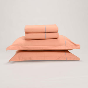 Regal Embroidered 300 TC Luxury Cotton Sheets - Premium Embroidered Bedding Set for Comfort & Style