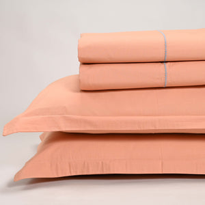 Regal Embroidered 300 TC Luxury Cotton Sheets - Premium Embroidered Bedding Set for Comfort & Style
