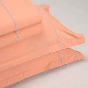 Regal Embroidered 300 TC Luxury Cotton Sheets - Premium Embroidered Bedding Set for Comfort & Style