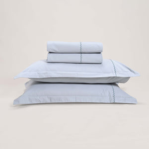 Regal Embroidered 300 TC Luxury Cotton Sheets - Premium Embroidered Bedding Set for Comfort & Style