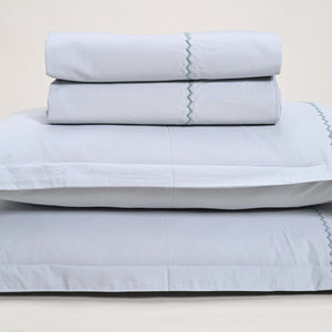 Regal Embroidered 300 TC Luxury Cotton Sheets - Premium Embroidered Bedding Set for Comfort & Style