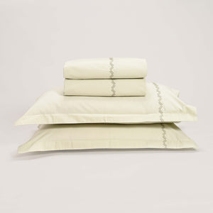 Regal Embroidered 300 TC Luxury Cotton Sheets - Premium Embroidered Bedding Set for Comfort & Style