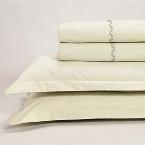 Regal Embroidered 300 TC Luxury Cotton Sheets - Premium Embroidered Bedding Set for Comfort & Style