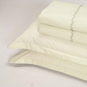 Regal Embroidered 300 TC Luxury Cotton Sheets - Premium Embroidered Bedding Set for Comfort & Style