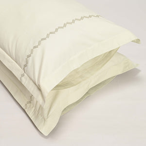 Regal Embroidered 300 TC Luxury Cotton Sheets - Premium Embroidered Bedding Set for Comfort & Style