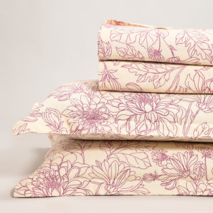 Regal Delia Dreams 300 TC Luxury Cotton Sheets – Premium Printed Bedding Set