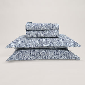 Regal Urban Leaf 300 TC Luxury Cotton Sheets – Premium Printed Bedding Set