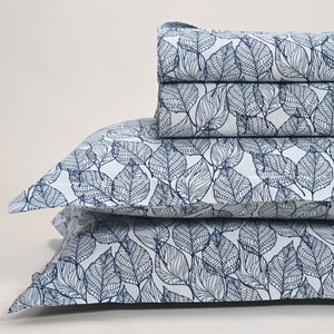 Regal Urban Leaf 300 TC Luxury Cotton Sheets – Premium Printed Bedding Set