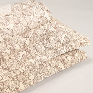 Regal Urban Leaf 300 TC Luxury Cotton Sheets – Premium Printed Bedding Set