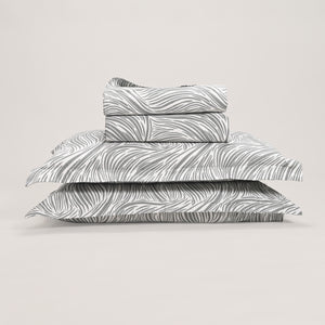 Regal Tidal Harmony 300 TC Luxury Cotton Sheets – Premium Printed Bedding Set