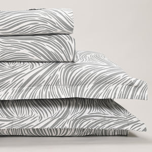 Regal Tidal Harmony 300 TC Luxury Cotton Sheets – Premium Printed Bedding Set
