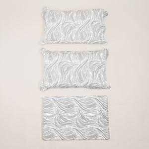 Regal Tidal Harmony 300 TC Luxury Cotton Sheets – Premium Printed Bedding Set