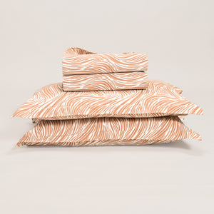 Regal Tidal Harmony 300 TC Luxury Cotton Sheets – Premium Printed Bedding Set