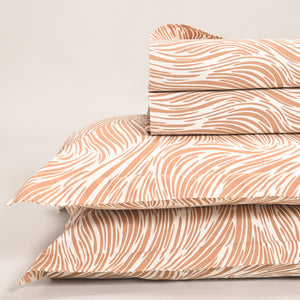 Regal Tidal Harmony 300 TC Luxury Cotton Sheets – Premium Printed Bedding Set