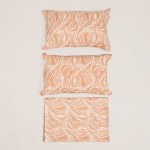 Regal Tidal Harmony 300 TC Luxury Cotton Sheets – Premium Printed Bedding Set