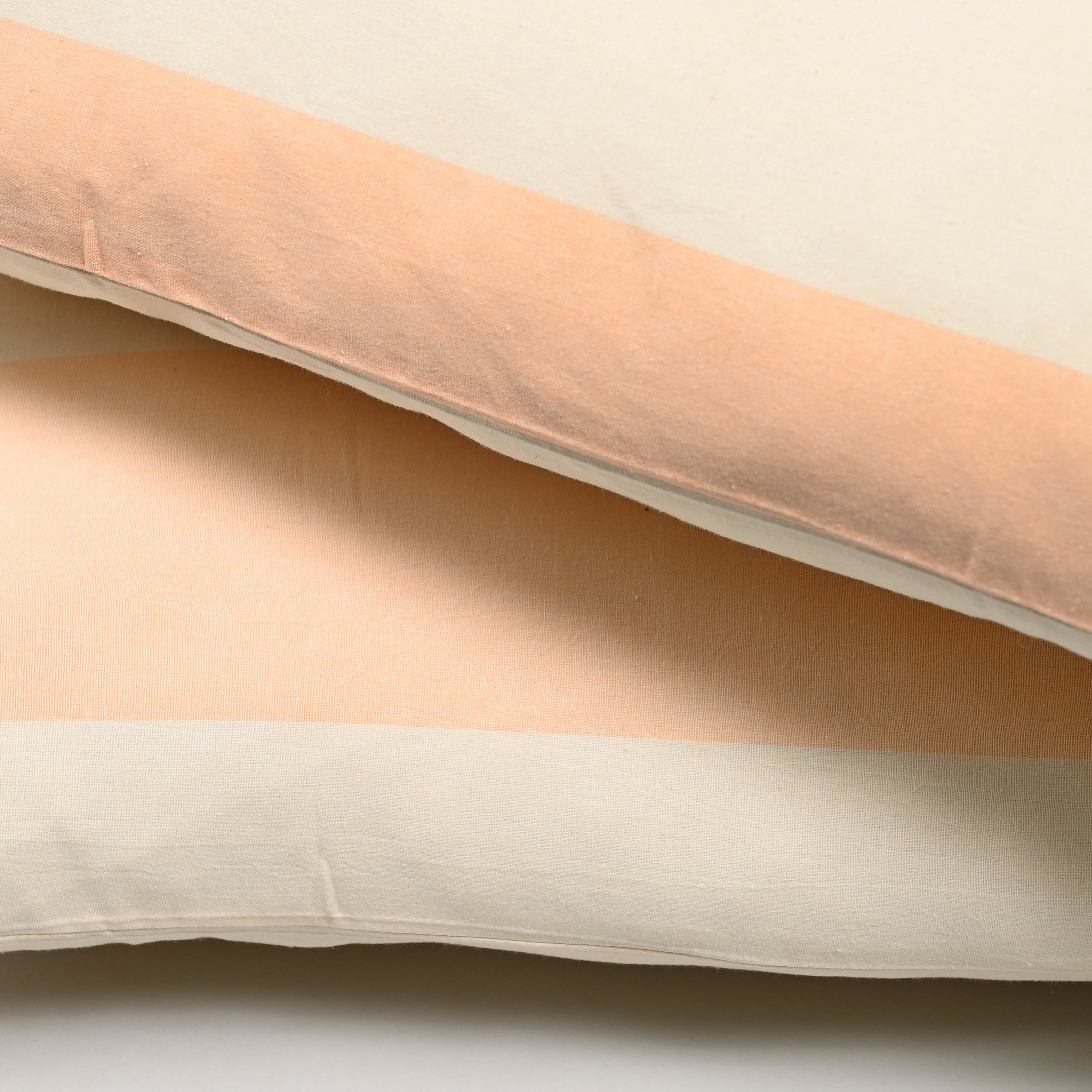 Bold Stripe Apricot Pillowcase, Set of 2