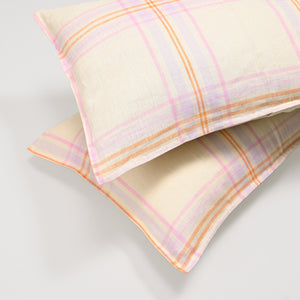 Linen Edge Blush Pillowcase, Set of 2