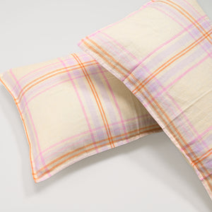 Linen Edge Blush Pillowcase, Set of 2