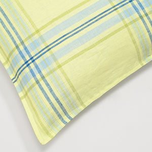 Linen Edge Lime Pillowcase, Set of 2