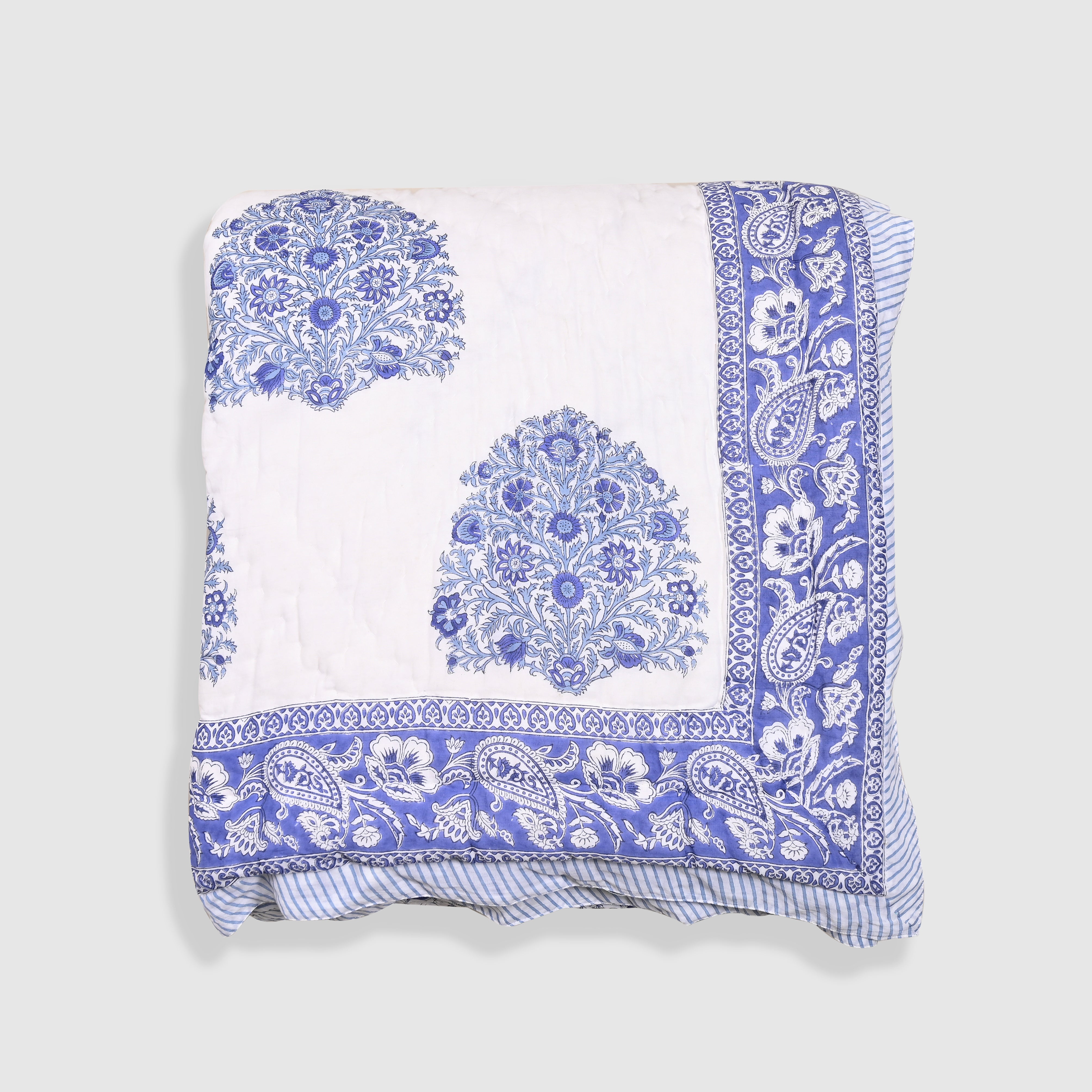 Rajmudra Premium Hand Made Jaipur Reversible Quilt