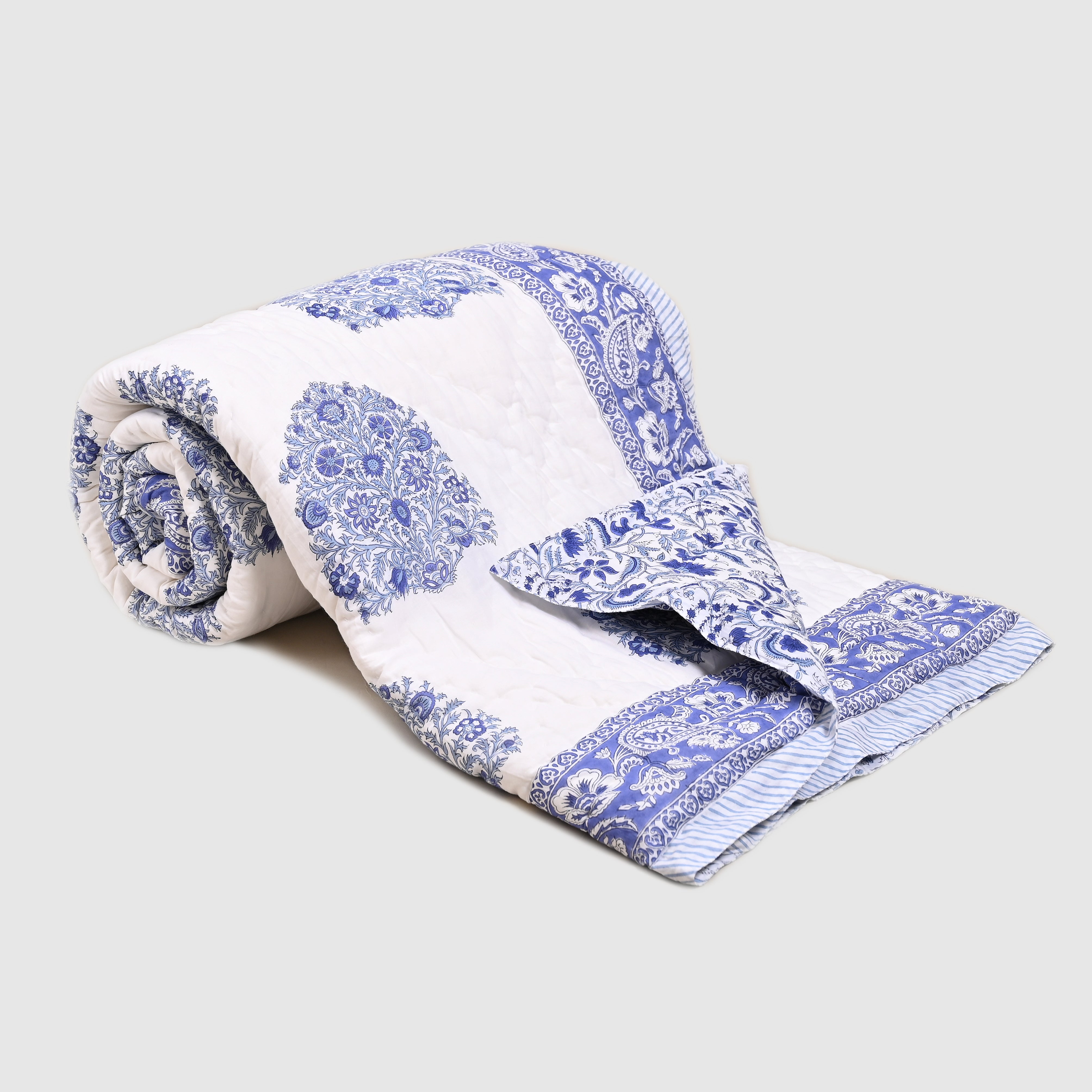 Rajmudra Premium Hand Made Jaipur Reversible Quilt