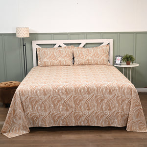 Regal Tidal Harmony 300 TC Luxury Cotton Sheets – Premium Printed Bedding Set