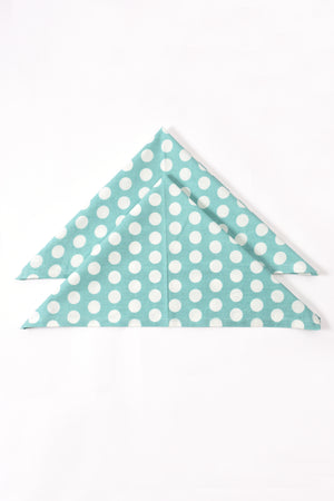 Polka Dott Napkin 6 Pc Set (Aqua)