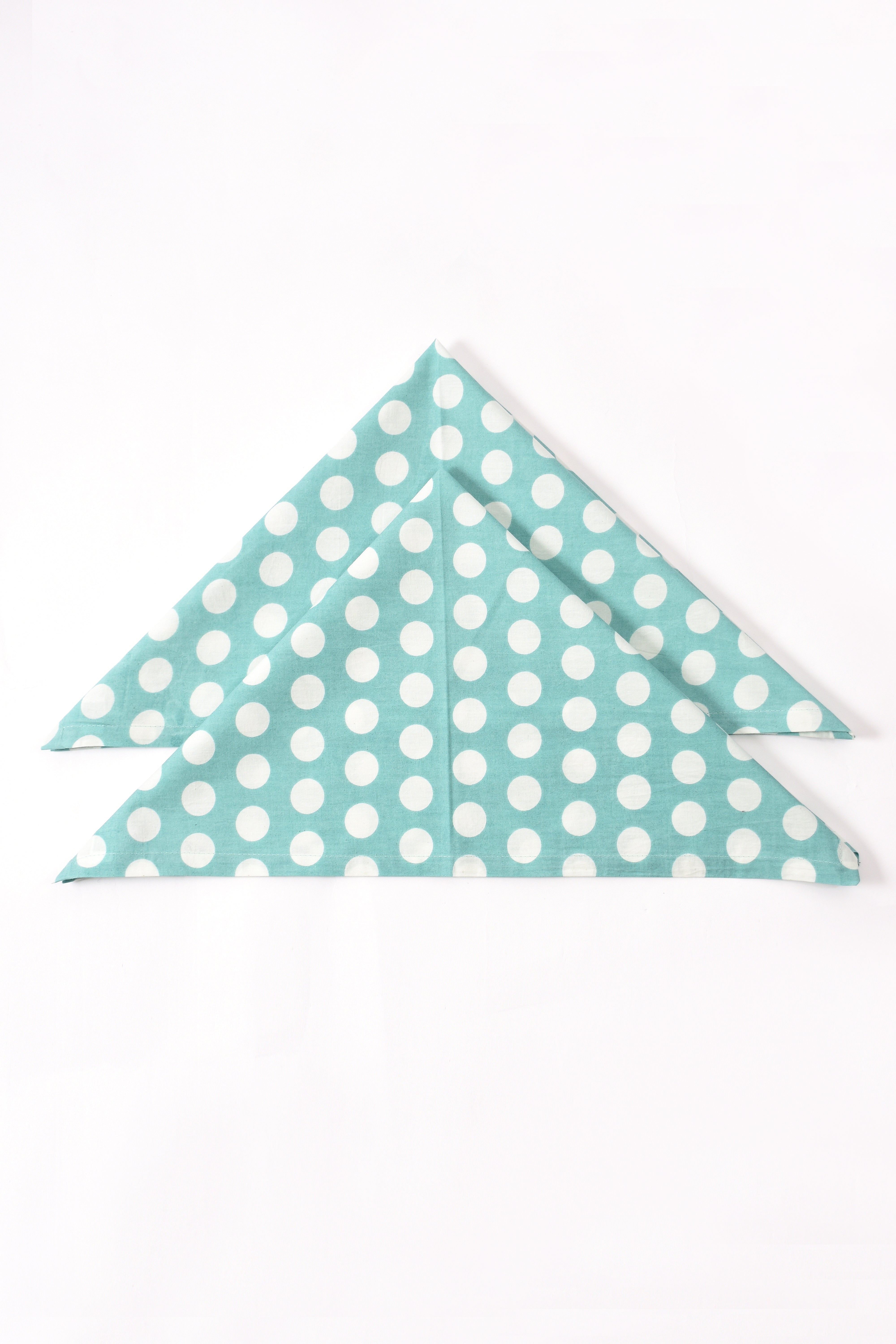 Polka Dott Napkin 6 Pc Set (Aqua)