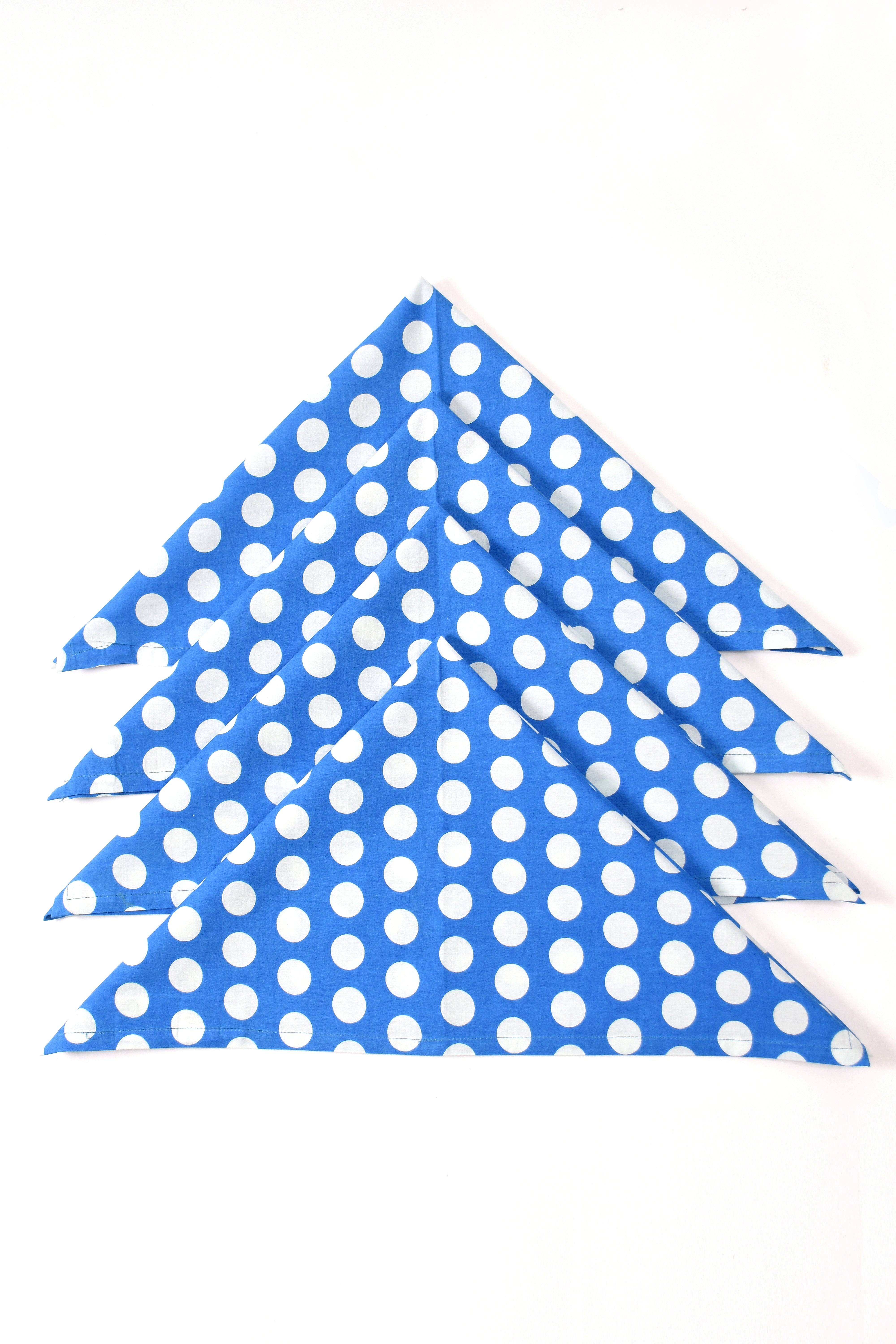 Polka Dott Napkin 6 Pc Set (Blue)